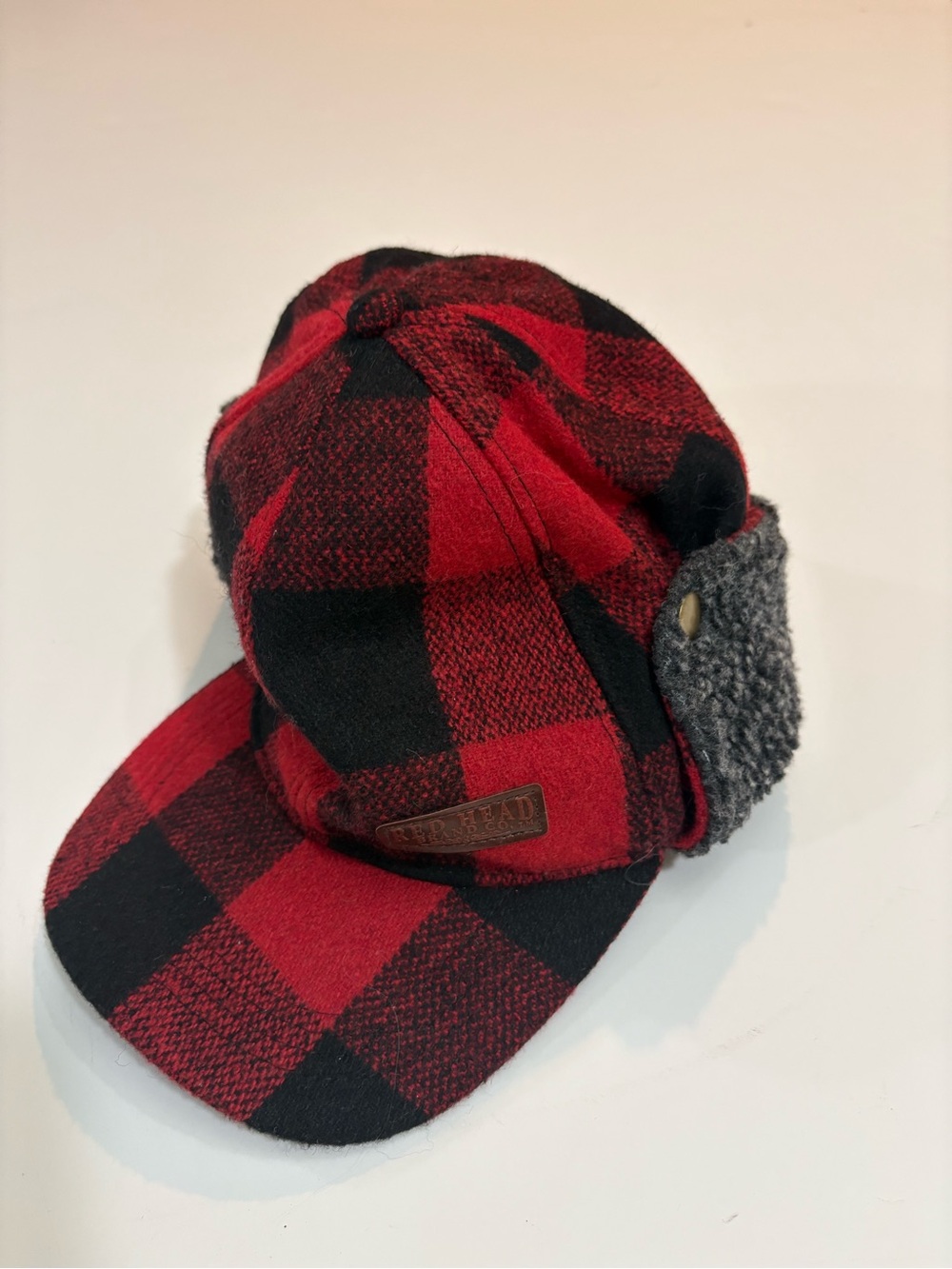 Red Head Brand Co. | Buffalo Plaid | Winter Cap with Ear Flaps | Size Sm/Med